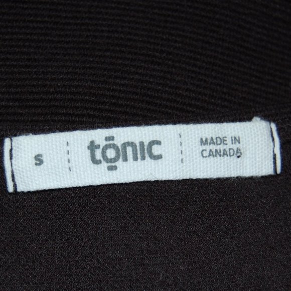 Tonic Active Hi Low Split Back Black and Gray Short Sleeve Small - Picture 7 of 9